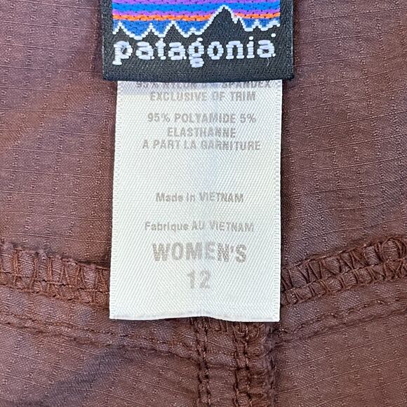 Patagonia Brown Borderless Shorts 5" Inseam Nylon Size 12 - Picture 3 of 6